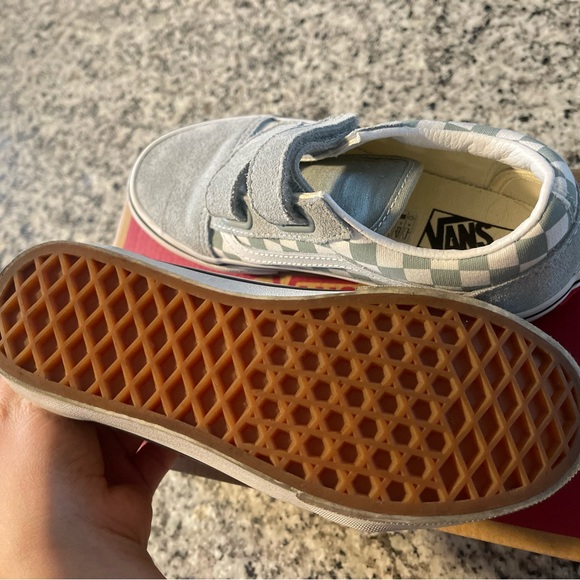Vans Kids Checkerboard Sneakers - Gray - Picture 3 of 3